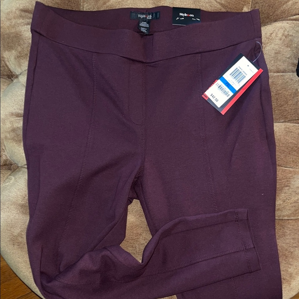 Style & Co. Women's Leggings in Deep Purple